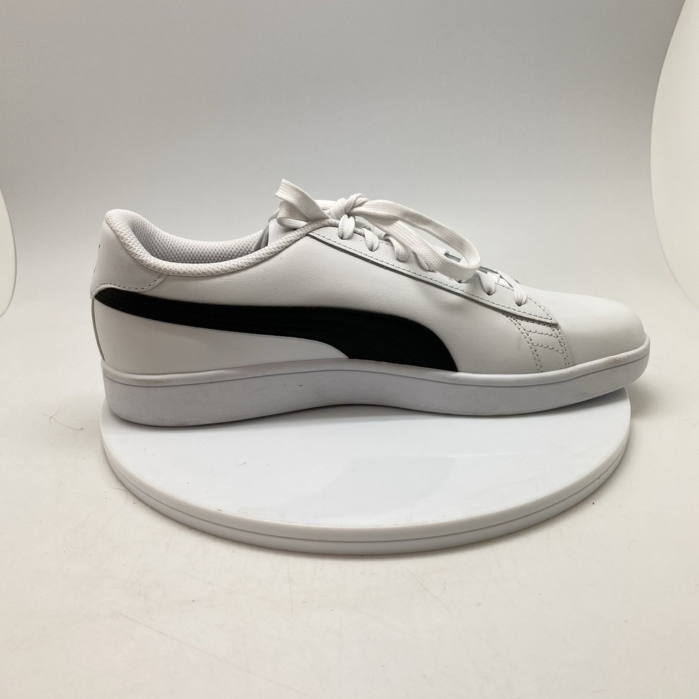Puma Smash Sneakers Mens 11.5 V2 L 365215-01 White Leather Lifestyle‎ Casuals - Picture 6 of 10